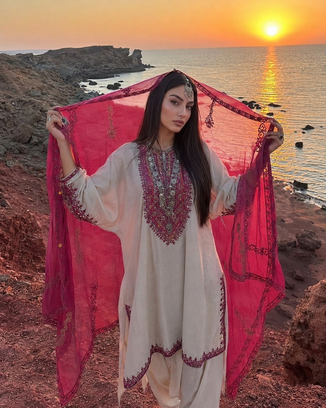 پرتره زن در جزیره هرمز