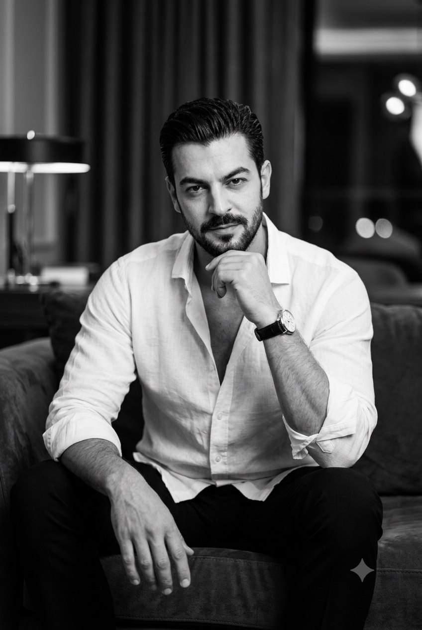 پرتره مرد جوان لوکس