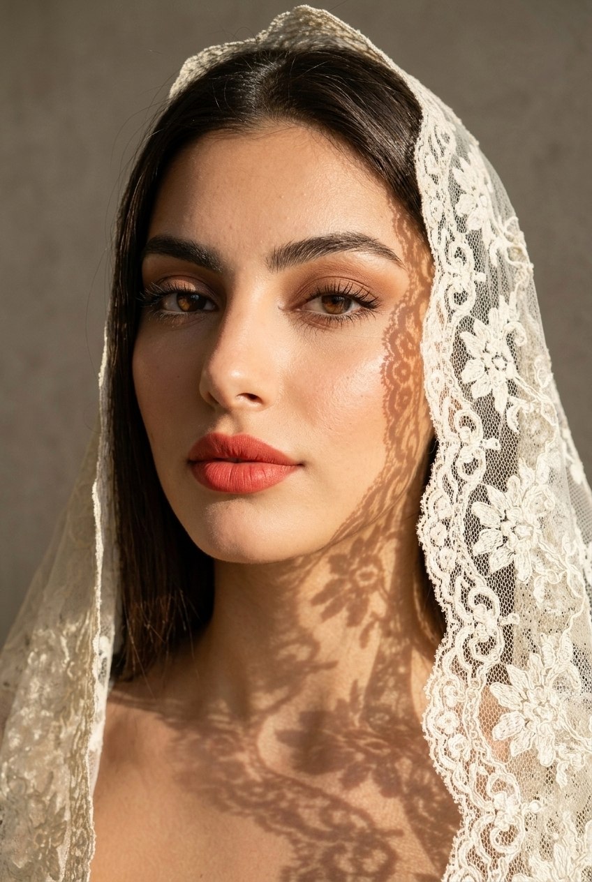 پرتره واقع‌گرایانه با سایه توری