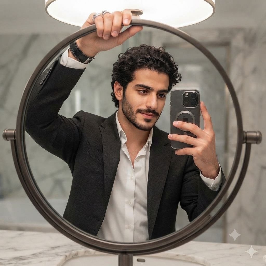 سلفی آینه‌ای شیک